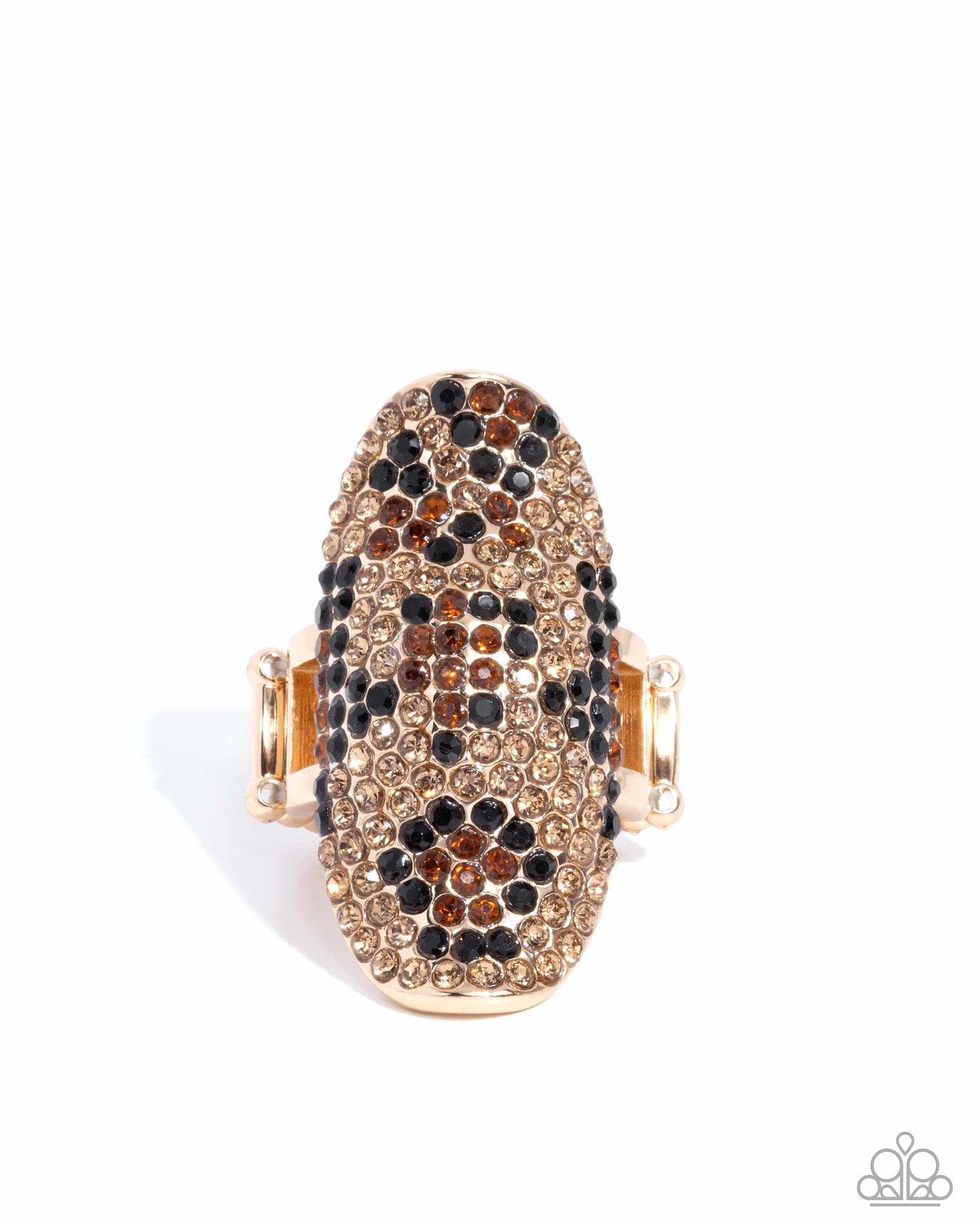 Furtive Feature - Gold Ring - Paparazzi Accessories