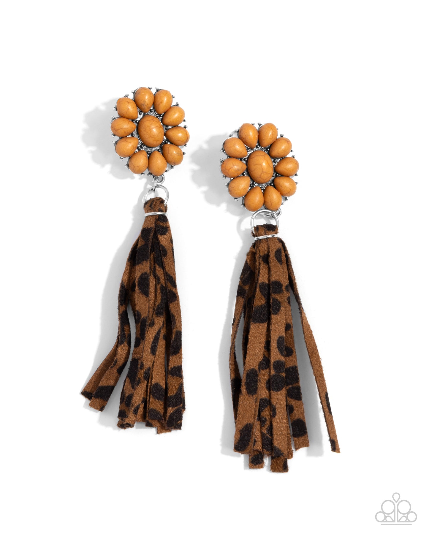Hometown Hero - Brown Stone Post Earrings - Paparazzi Accessories