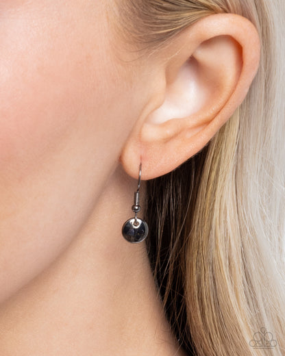 Magic Merger - Black - Gunmetal Necklace - Paparazzi Accessories