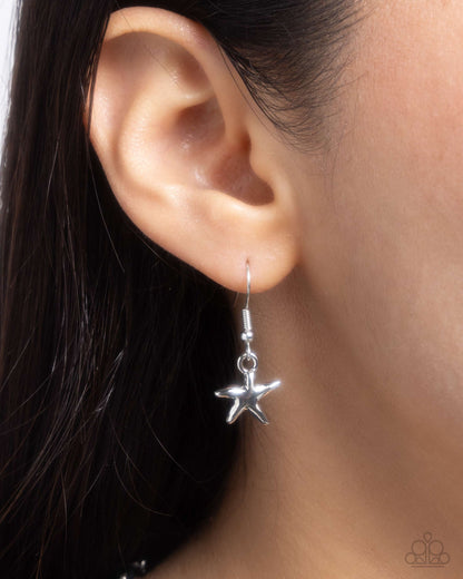 Trendy Tenure - Silver Lanyard Necklace - Paparazzi Accessories