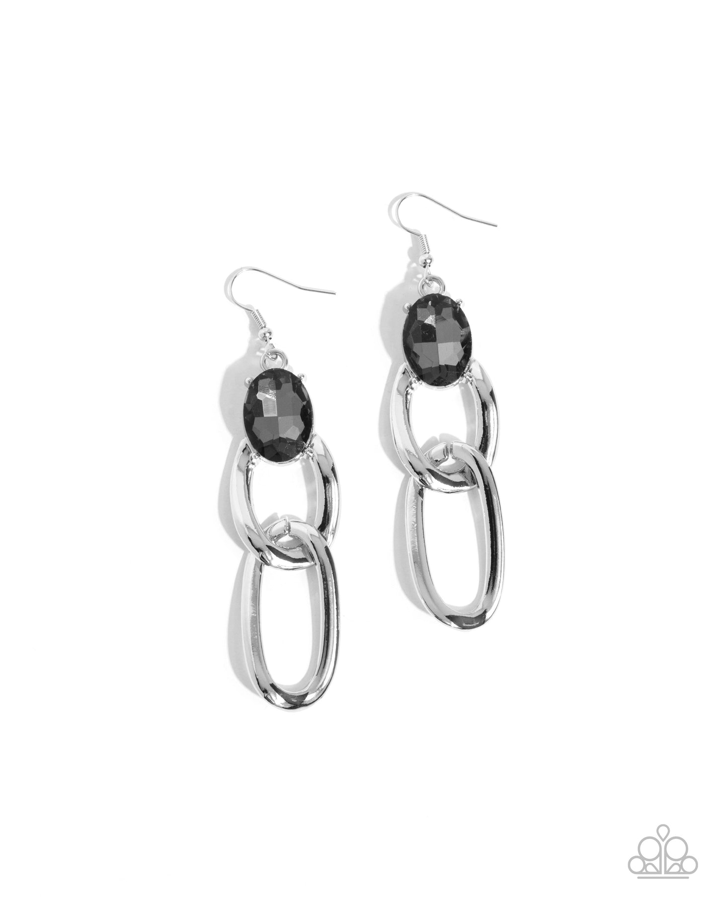Lavish Loyalty - Silver Link Fishhook Earrings - Paparazzi Accessories