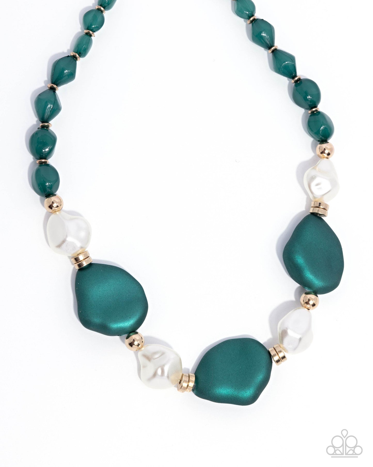 Forever Feature - Green Necklace - Paparazzi Accessories