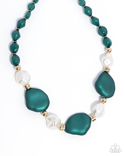 Forever Feature - Green Necklace - Paparazzi Accessories