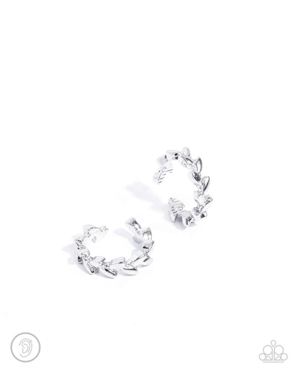 Laurel Limit - Silver Ear Cuff - Paparazzi Accessories