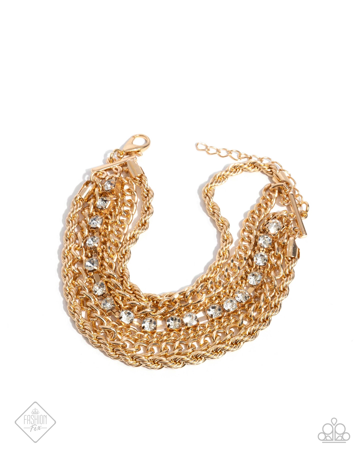 Executive Extravagance - Gold Clasp Bracelet - Paparazzi Accessories
