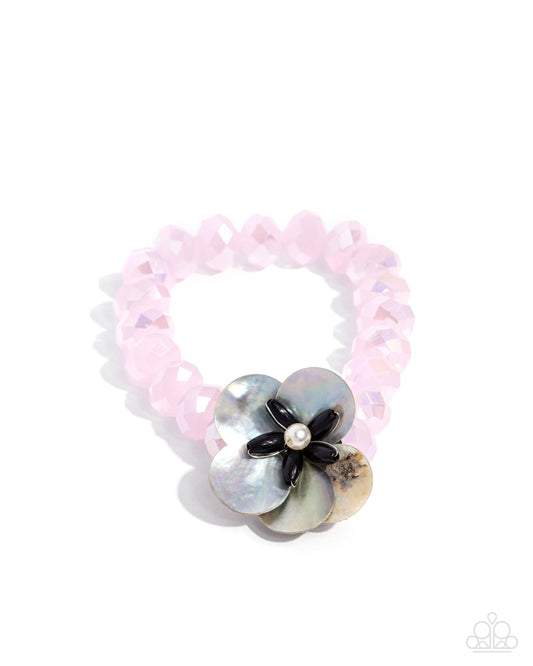 Cool Cabana - Pink Stretchy Bracelet - Paparazzi Accessories