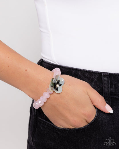Cool Cabana - Pink Stretchy Bracelet - Paparazzi Accessories