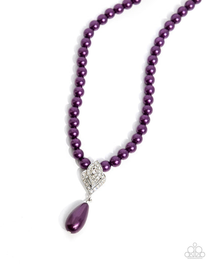 Eternal Elegance - Purple Pearl Necklace - Paparazzi Accessories