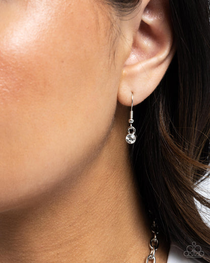 Effulgent Emeralds - Purple Rhinestone Necklace - Paparazzi Accessories