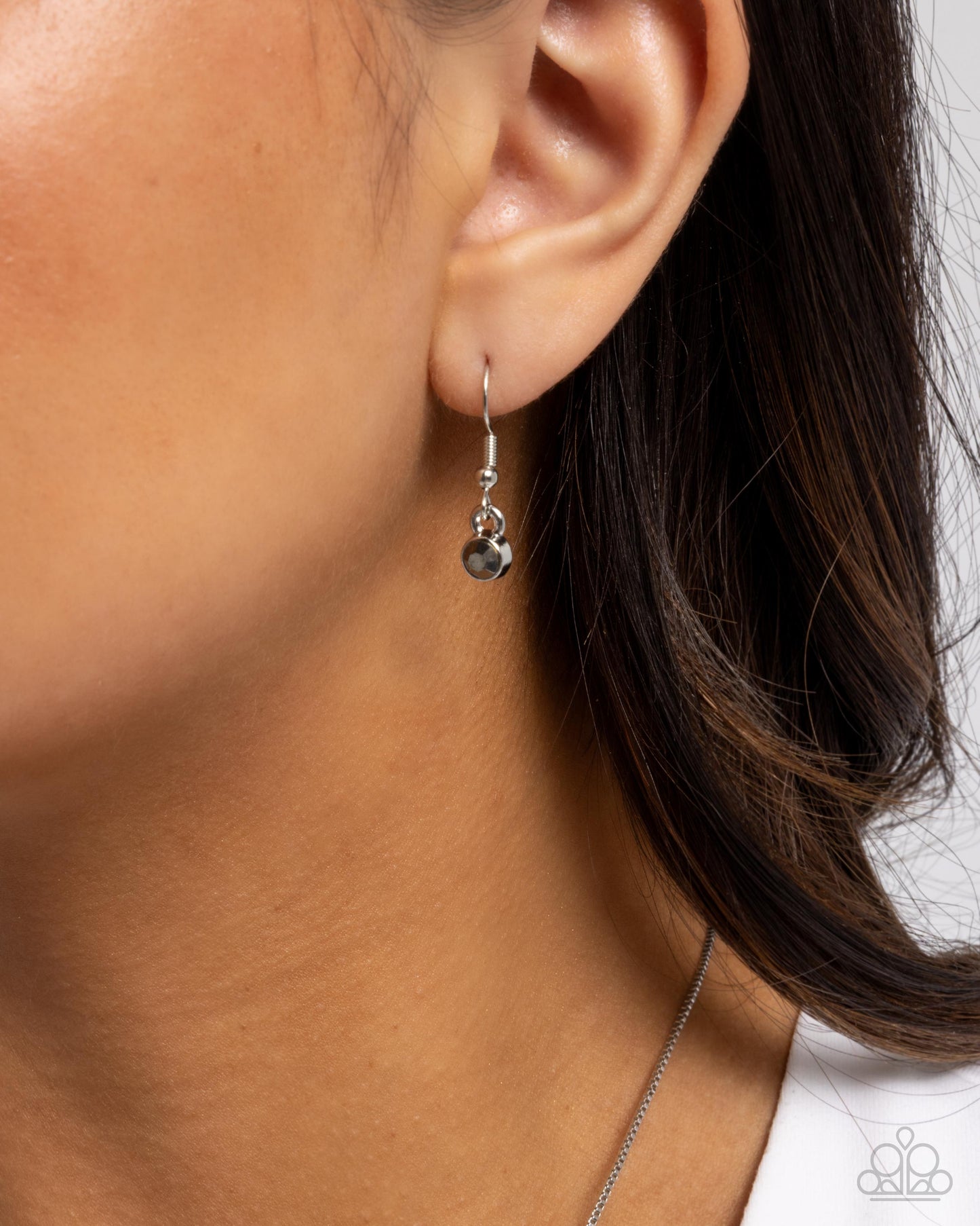 Glistening Grade - Silver & Gold Ovals Hematite Rhinestone Necklace - Paparazzi Accessories