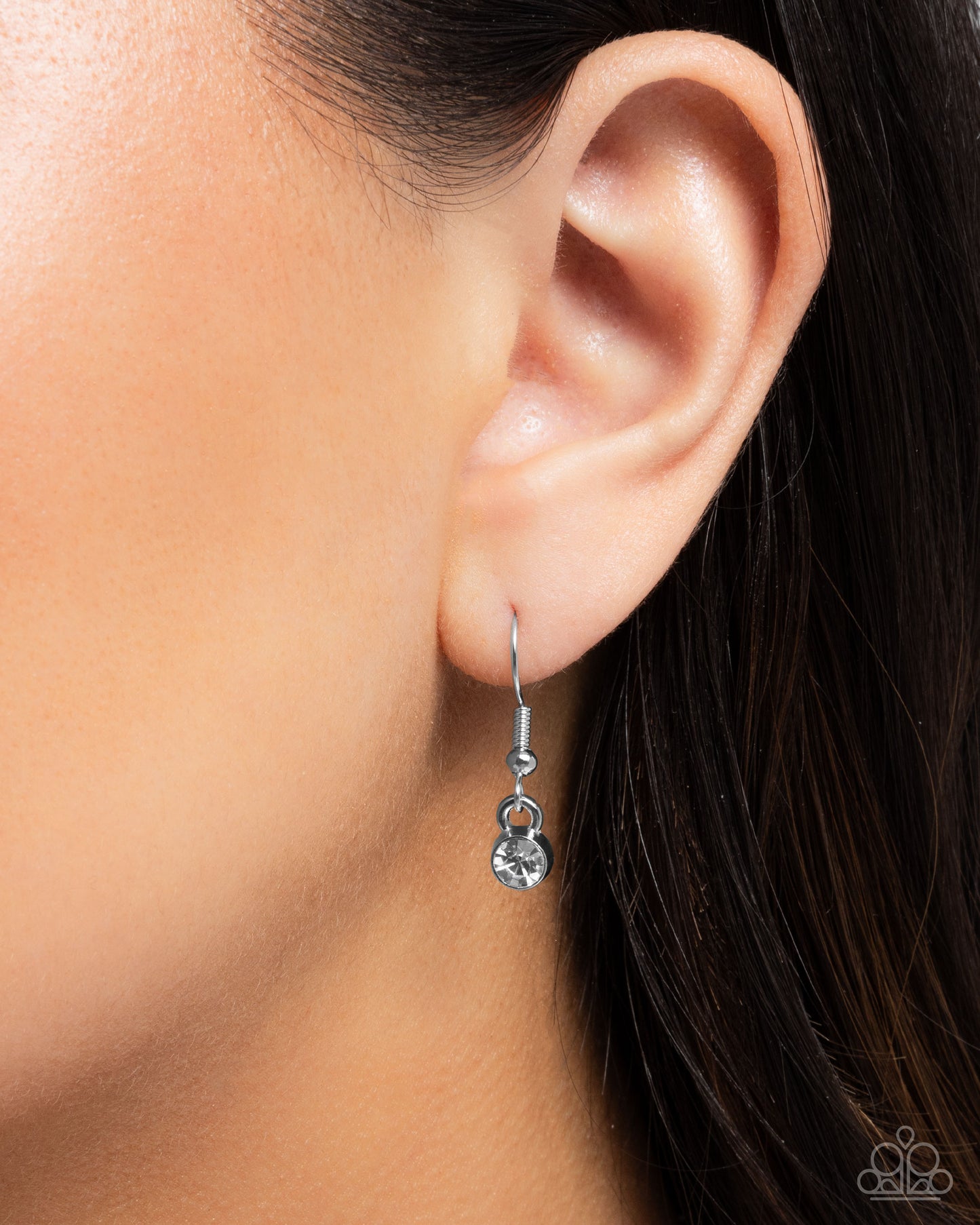 Eternal Efflorescence - Green Painted Flowers Silver Necklace - Paparazzi Accessories