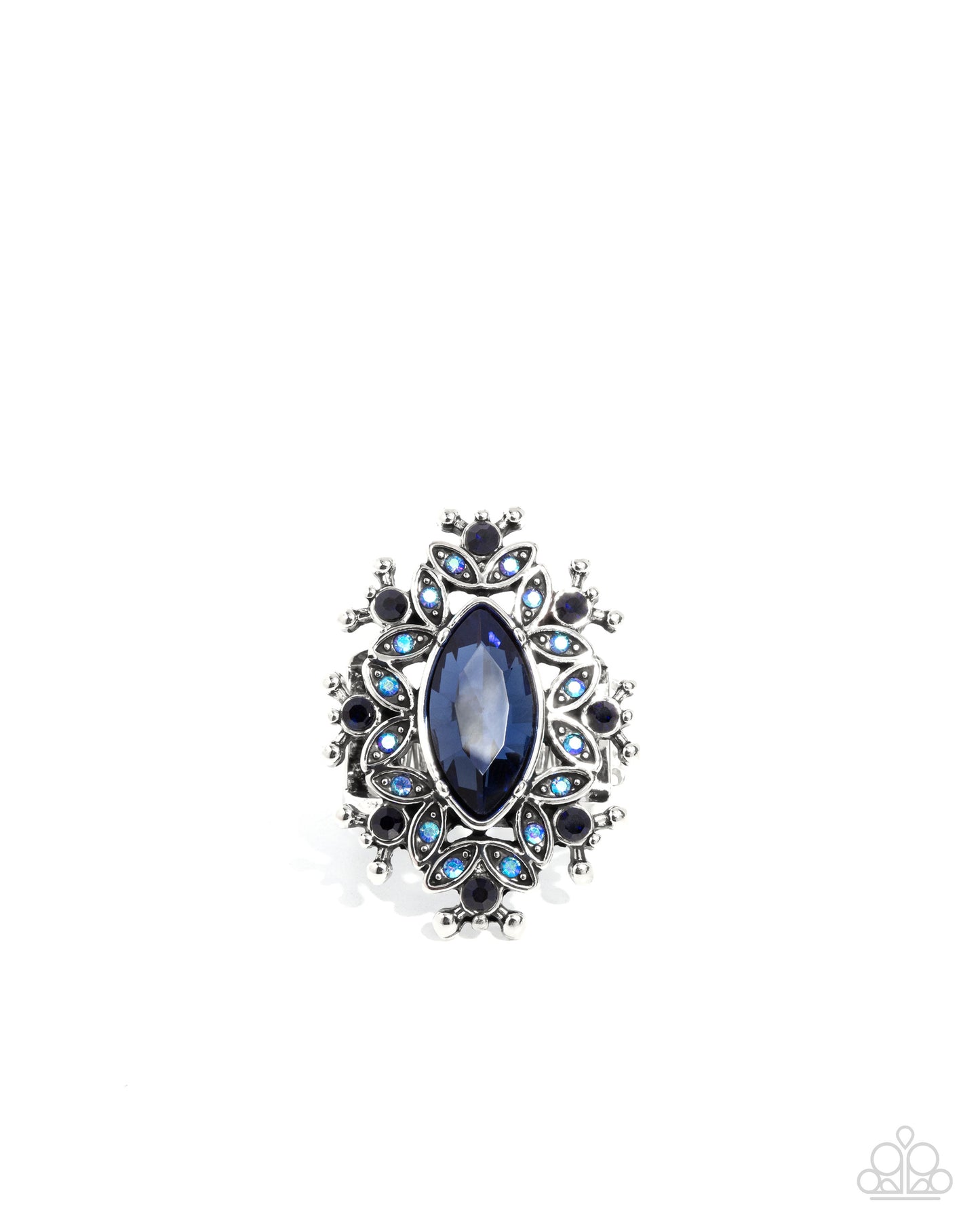 Elaborate Effect - Blue Rhinestone Ring - Paparazzi Accessories