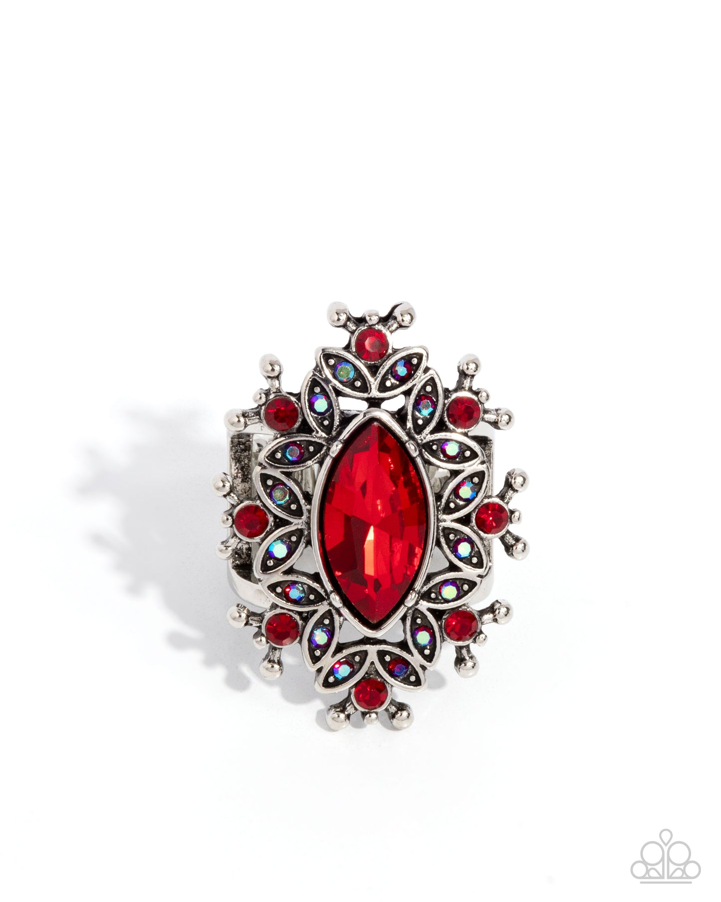 Elaborate Effect - Red Gemstone Ring - Paparazzi Accessories