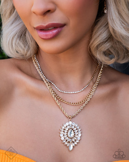Adorably Administrative - Gold Necklace - Paparazzi Accessories