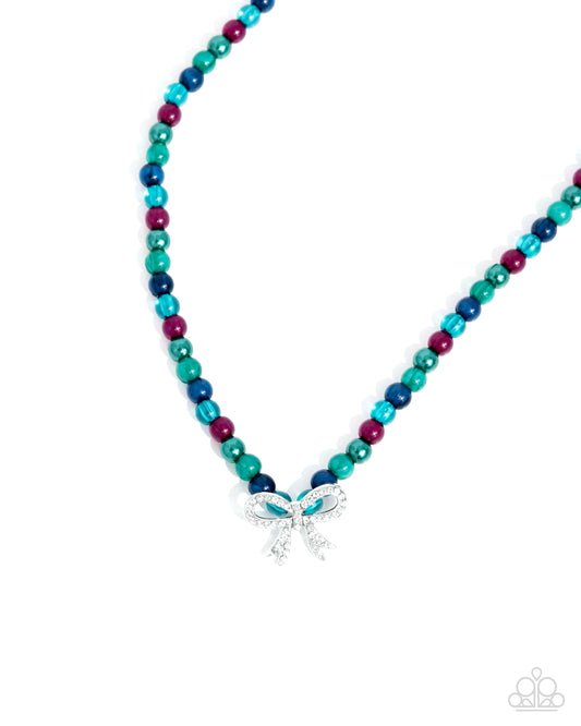 Elegant Empress - Green Pearls Multi Beads Necklace - Paparazzi Accessories