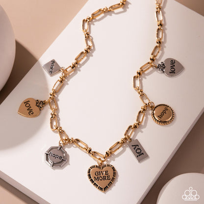 Inspirational Illusion - Multi Pendant Necklace - Paparazzi Accessories