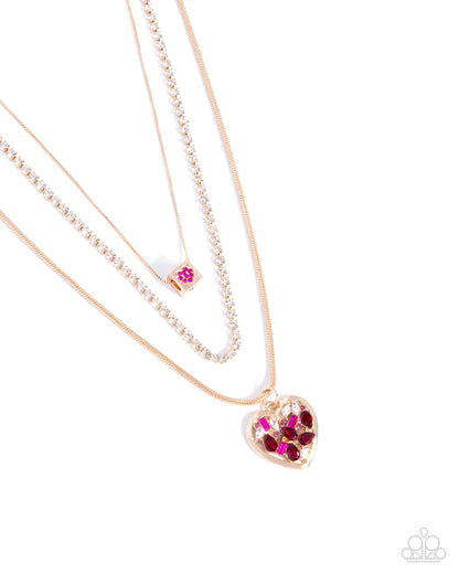 Seize the Sides - Gold Chain Necklace - Paparazzi Accessories