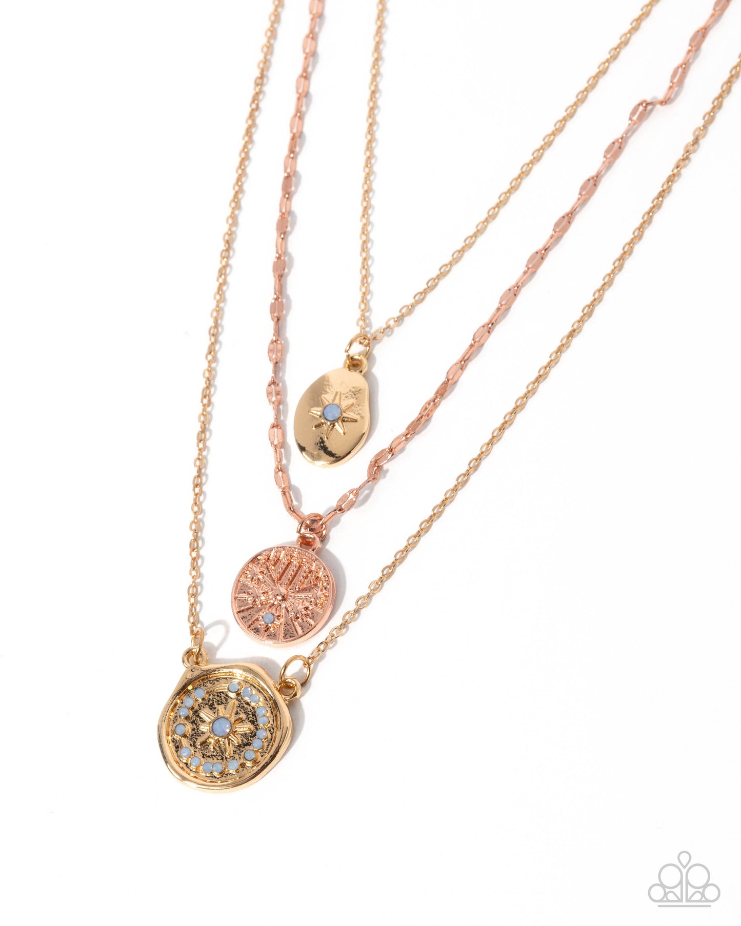 Stellar Spectacle - Multi Tiered Gold Necklace - Paparazzi Accessories