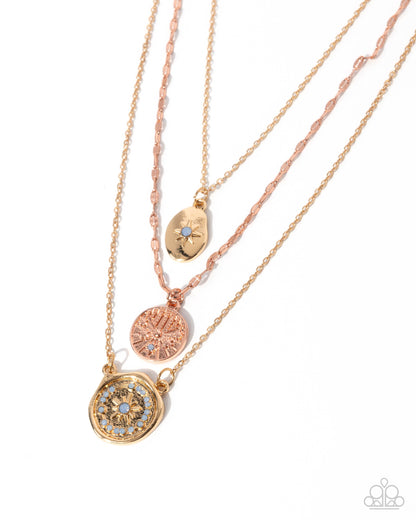Stellar Spectacle - Multi Tiered Gold Necklace - Paparazzi Accessories
