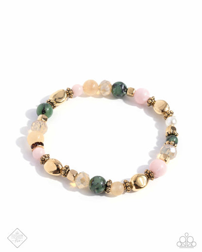 Eclectic Entrance - Multi Beaded Stretchy Bracelet - Paparazzi Accessories