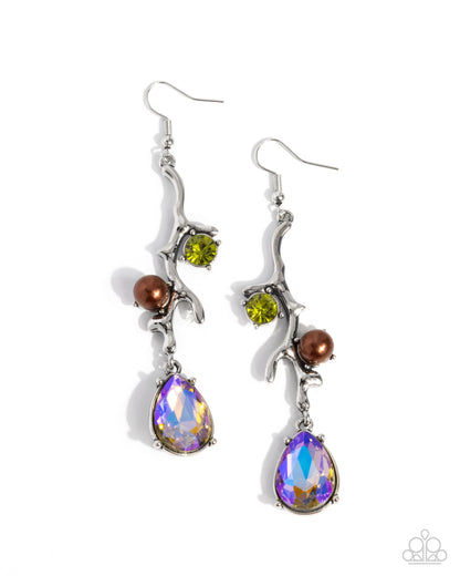 Glitzy Giveaway - Multi Rhinestone & Pearl Fishhook Earrings - Paparazzi Accessories