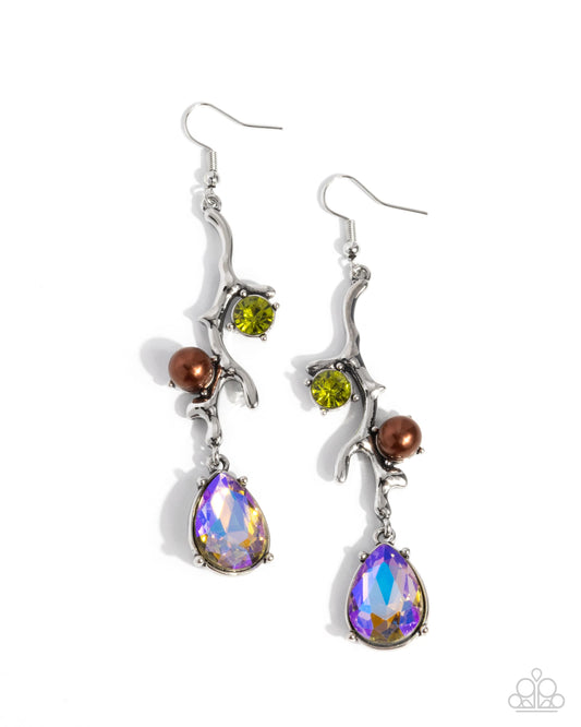 Glitzy Giveaway - Multi Rhinestone & Pearl Fishhook Earrings - Paparazzi Accessories