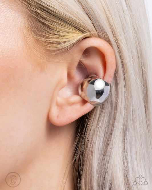 American CURL - Silver Cuff Earring