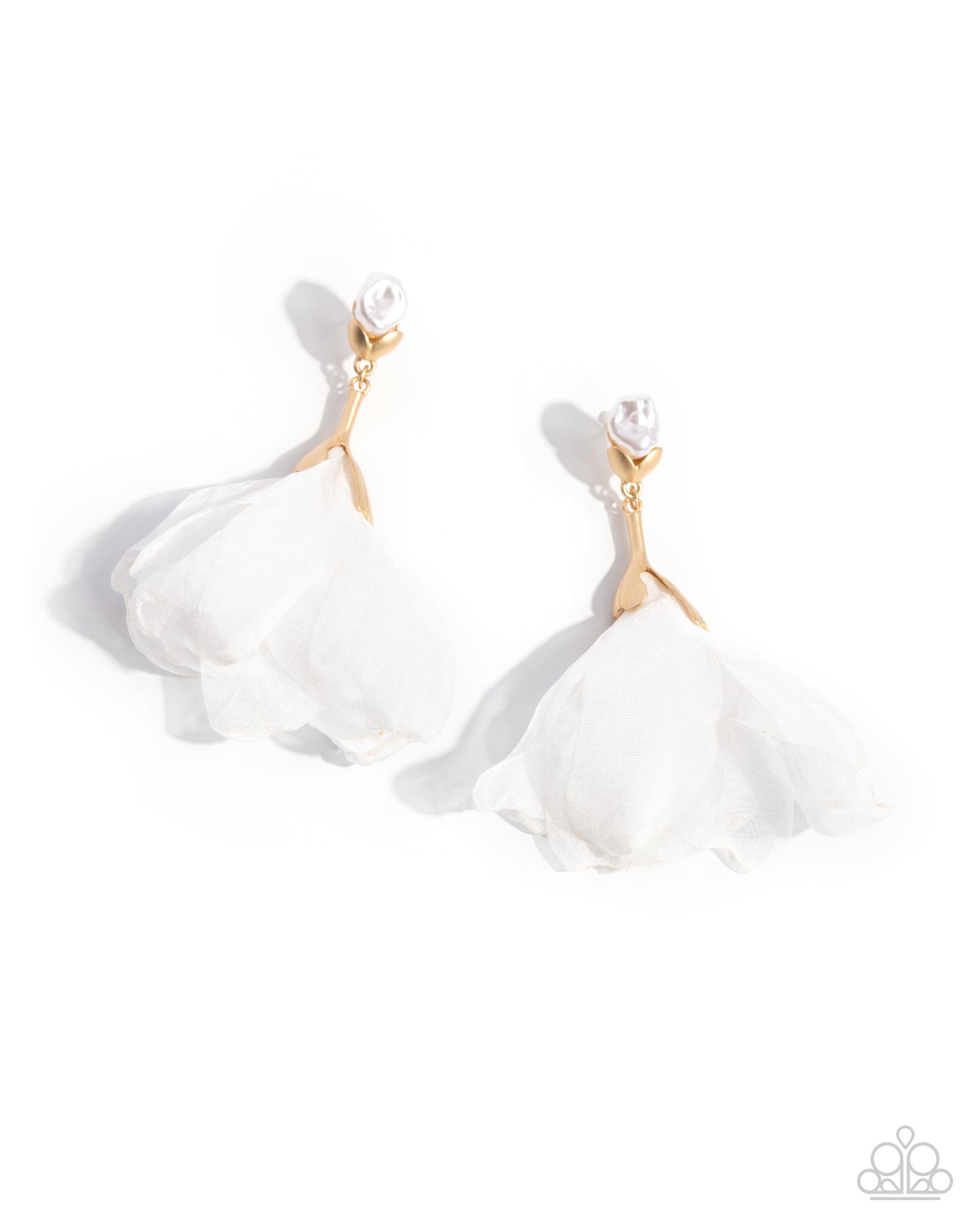 Corps de Ballet - Gold Post Back Earrings - Paparazzi Accessories