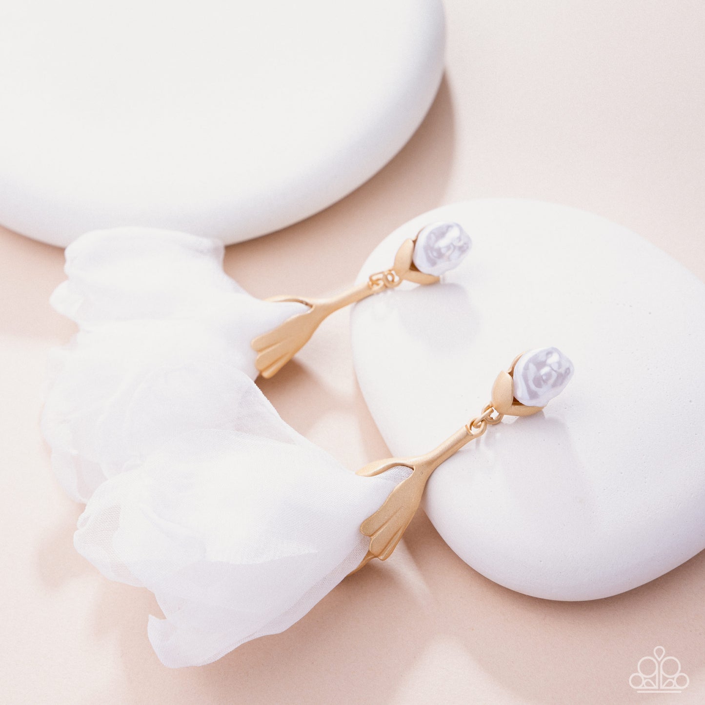 Corps de Ballet - Gold Post Back Earrings - Paparazzi Accessories
