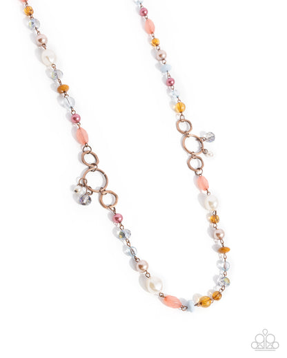 Eclectic Embrace - Copper Necklace - Paparazzi Accessories