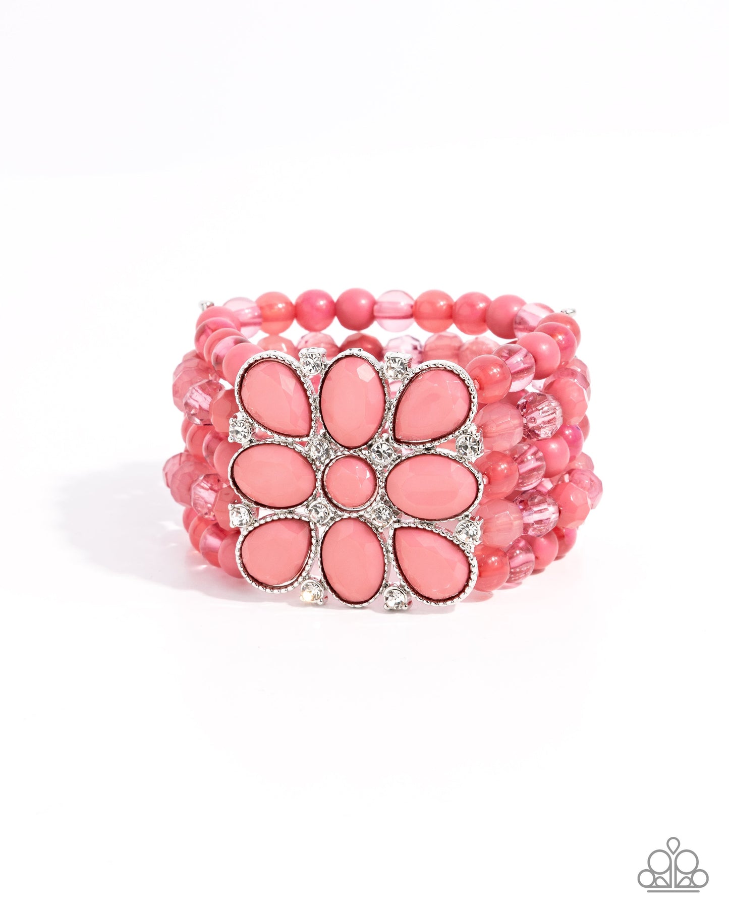Everything is New - Pink Stretchy Bracelet - Paparazzi Accessories