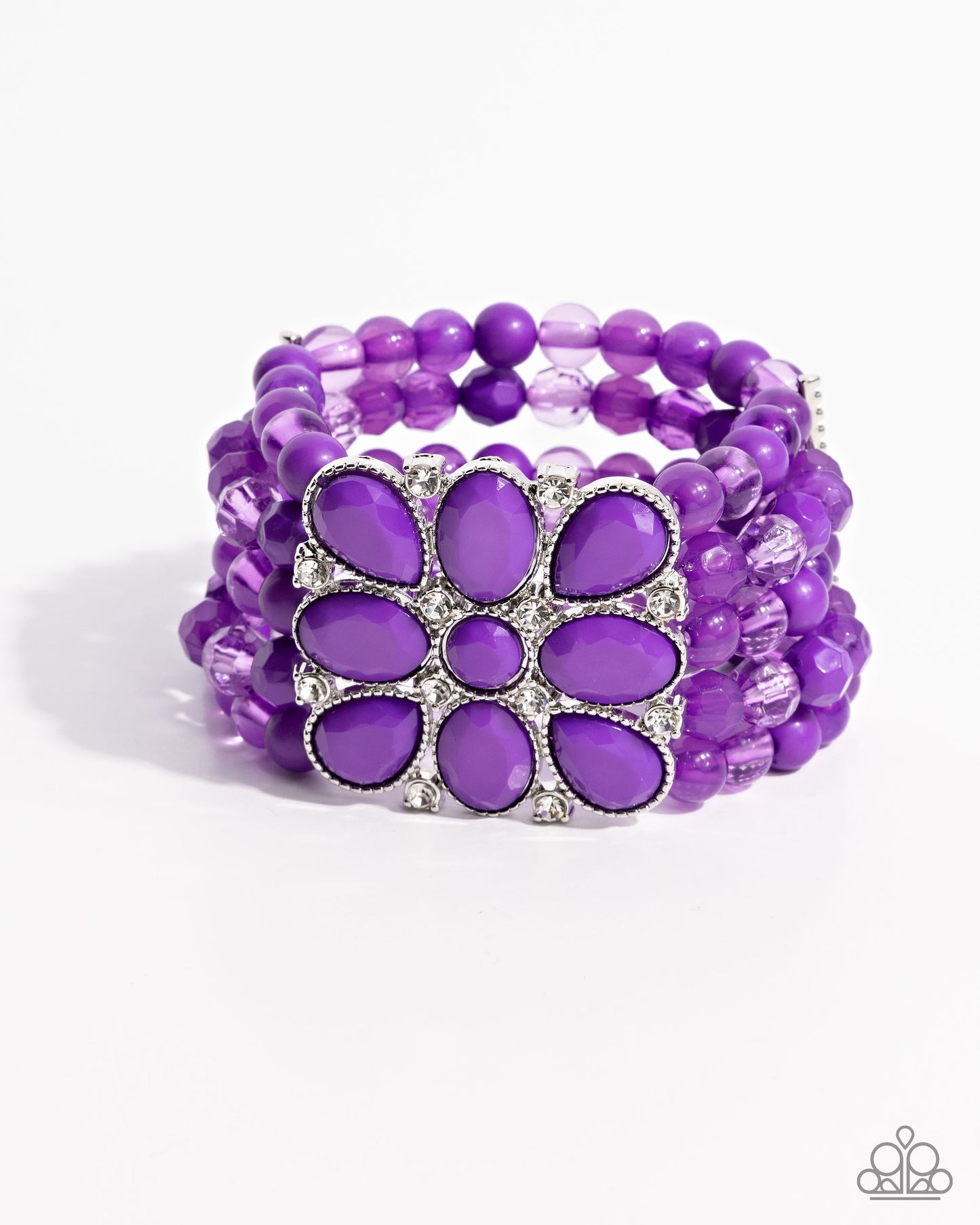 Everything is New - Purple Stretchy Bracelet - Paparazzi Accessories
