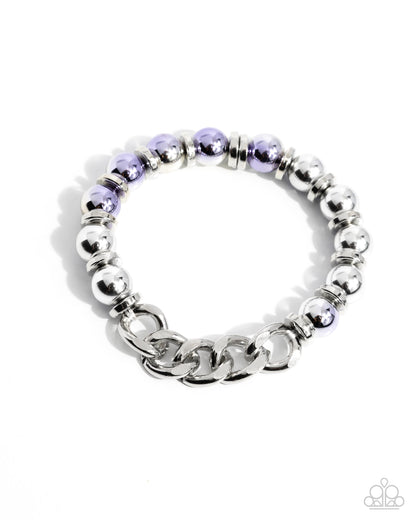 Mixed Company - Purple Ombre Bracelet - Paparazzi Accessories