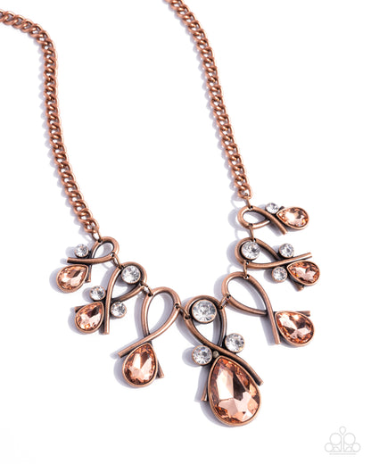 Infinity Institute - Copper Necklace - Paparazzi Accessories