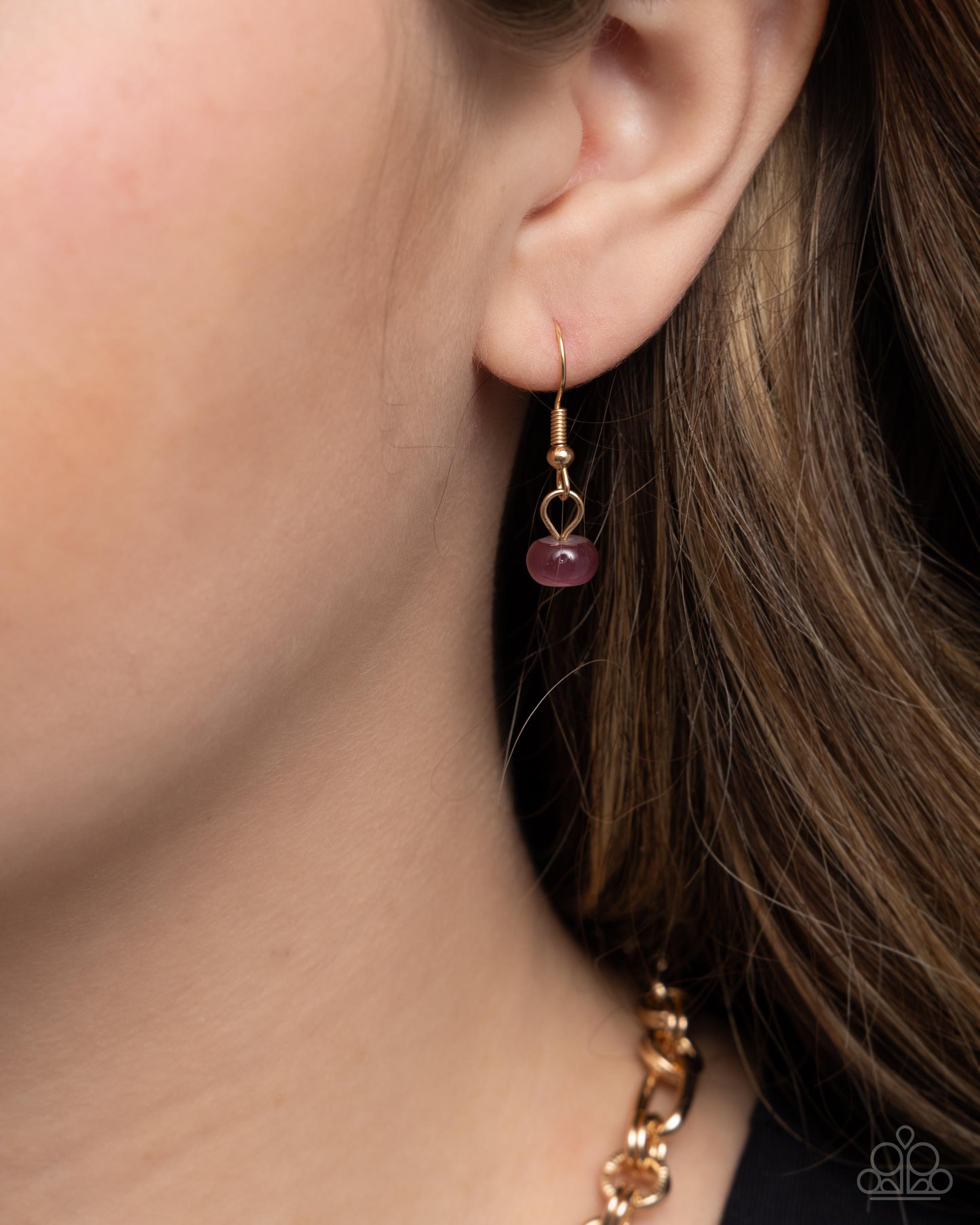 FLECKS Big Thing - Purple Cat's Eye Necklace - Paparazzi Accessories