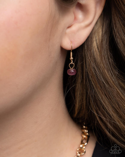 FLECKS Big Thing - Purple Cat's Eye Necklace - Paparazzi Accessories