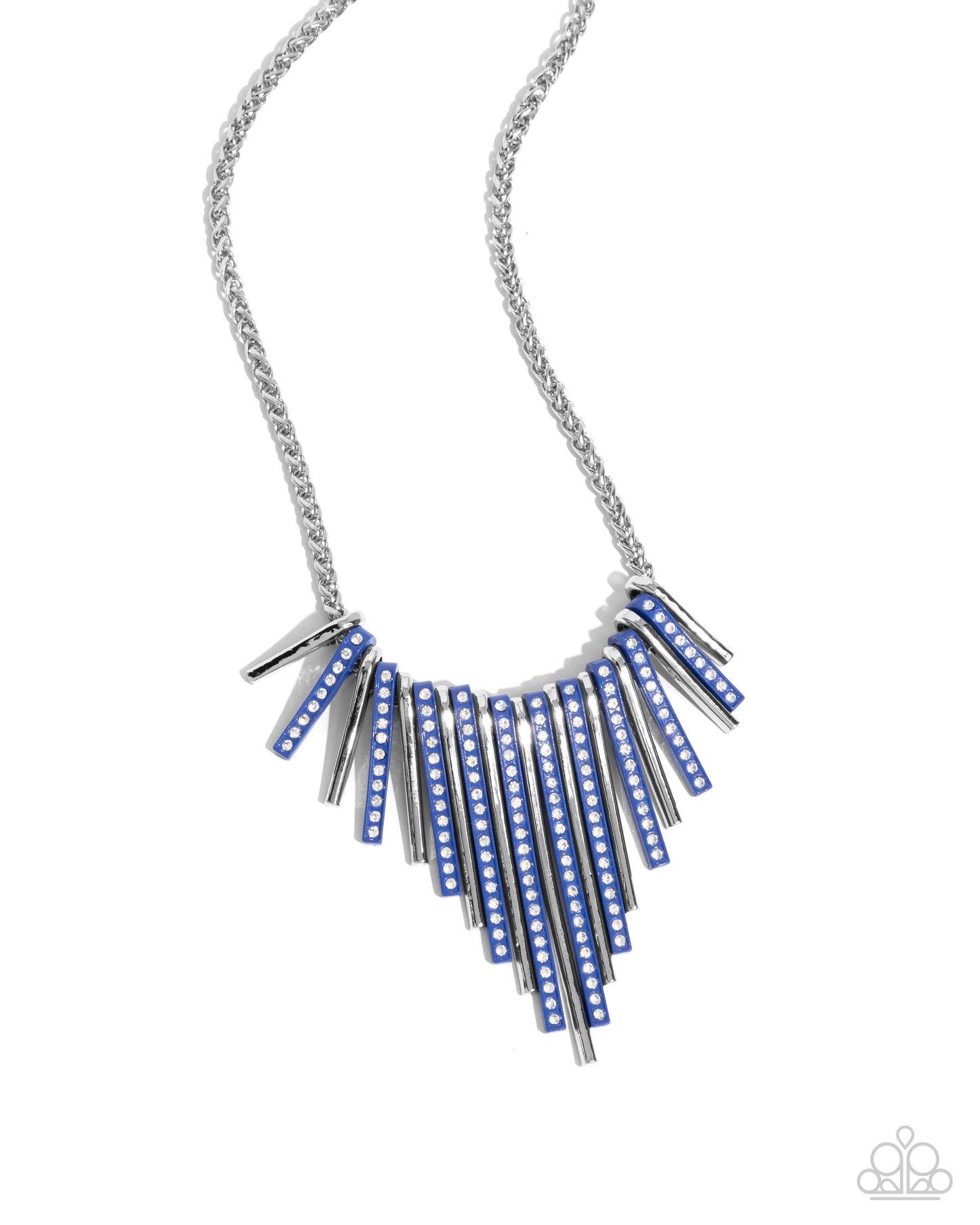 Blue Enamel Necklace & Bracelet Complete Look