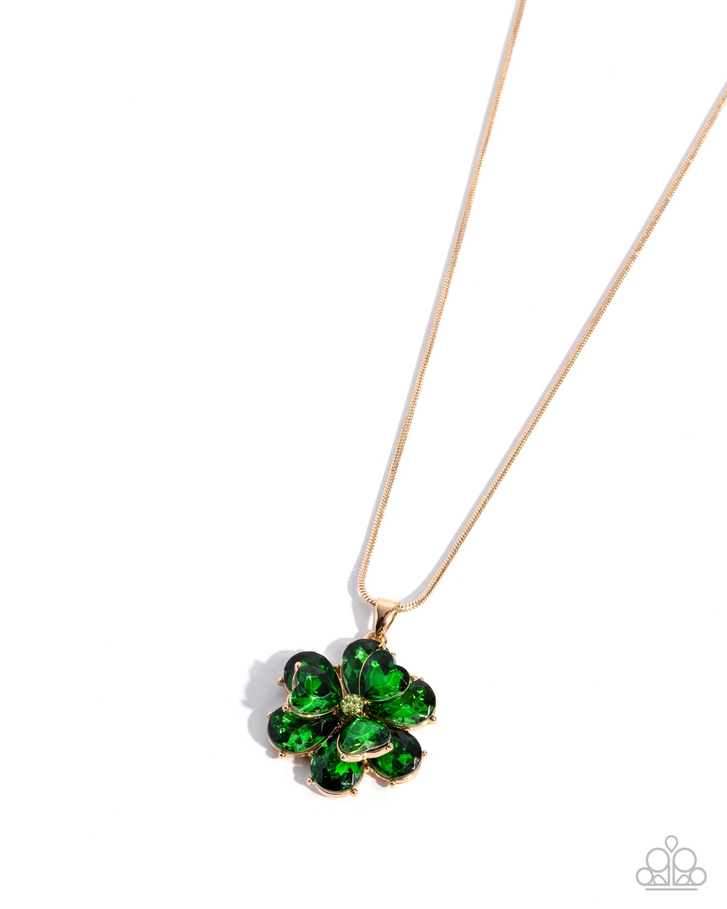 Complete Look - "Fortunate Favor - Green" Necklace & "Fortuante Fanfare - Green" Ring - Paparazzi Accessories