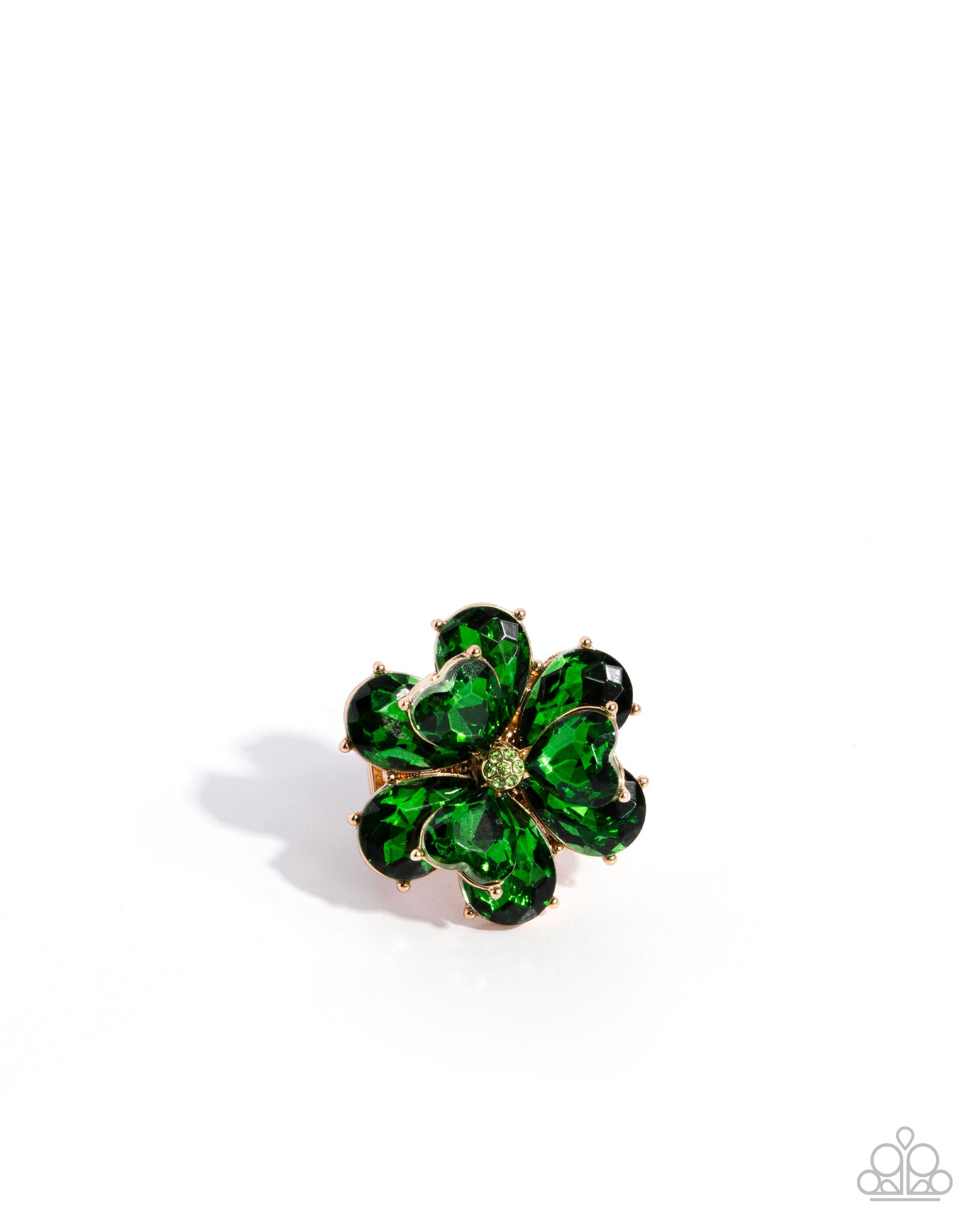 Complete Look - "Fortunate Favor - Green" Necklace & "Fortuante Fanfare - Green" Ring - Paparazzi Accessories