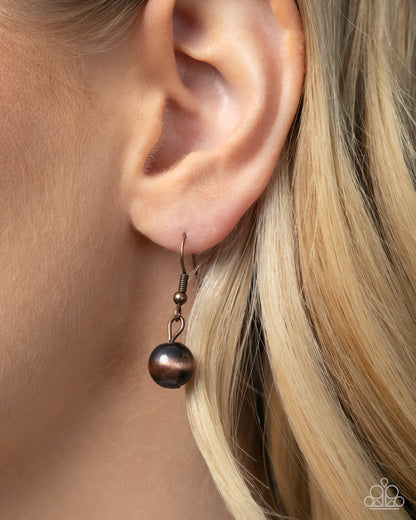 Complete Look - Harmonious Hearth" Copper Necklace & "Harmonious Hallmark" Copper Bracelet - Paparazzi Accessories
