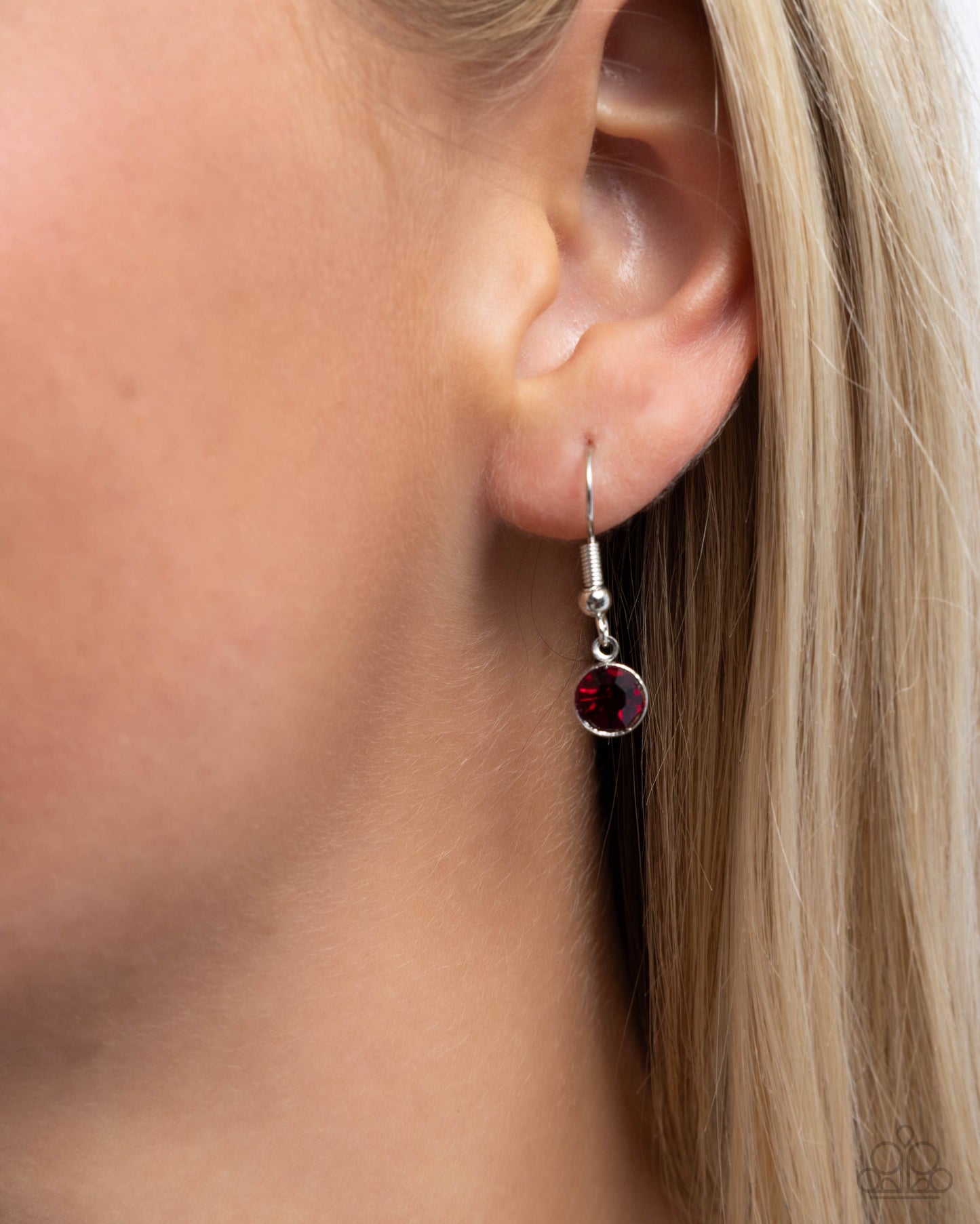 Lovely Couple - Red & Pink Rhinestone Hearts Necklace - Paparazzi Accessories