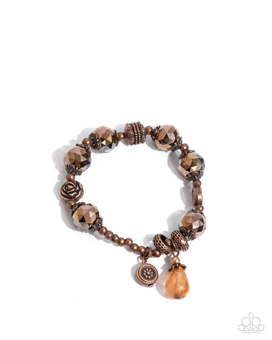 Better Off - Copper Charm Bracelet - Paparazzi Accessories