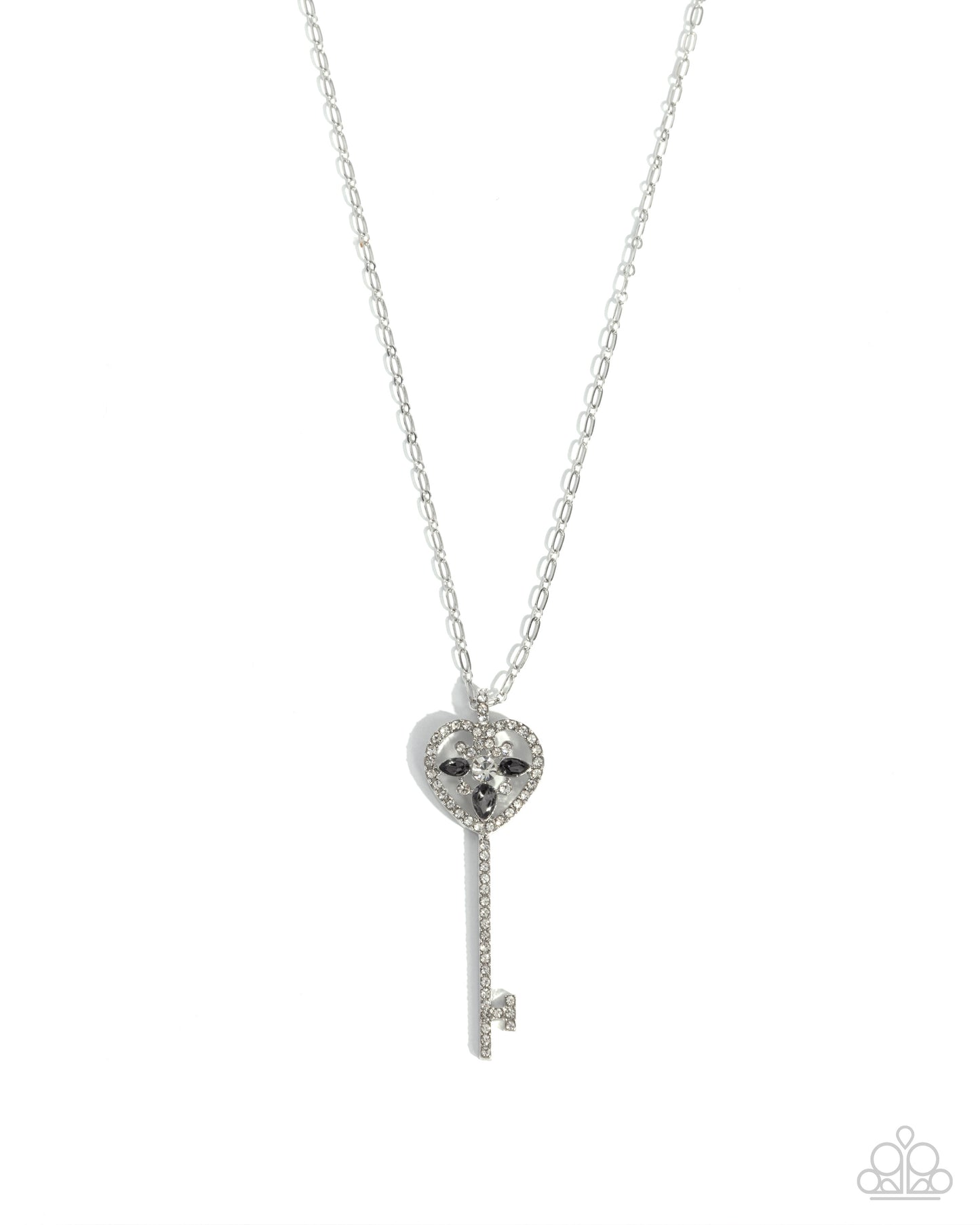 Key Candidate - Silver Key Necklace - Paparazzi Accessories