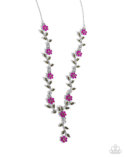 Complete Look - "Estate Grounds - Pink" Necklace & "Personal Estate - Pink" Bracelet - Paparazzi Accessories