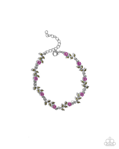 Complete Look - "Estate Grounds - Pink" Necklace & "Personal Estate - Pink" Bracelet - Paparazzi Accessories