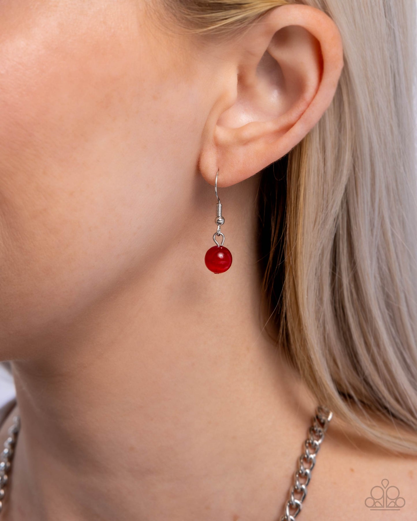 Midsummer Masterpiece - Red Cat's Eye Stone Necklace - Paparazzi Accessories