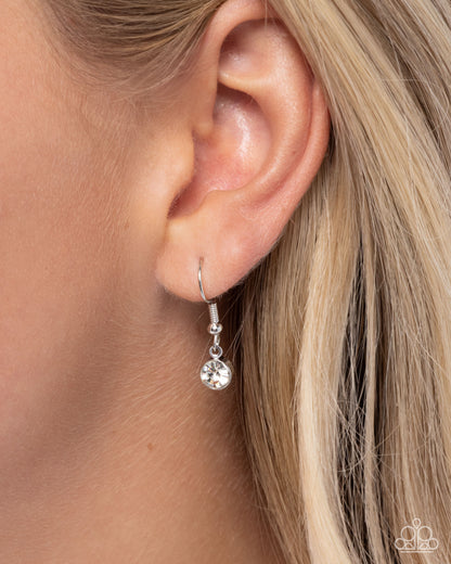 Frenetic Florals - Orange, Pink & Palm Silver Flower Necklace - Paparazzi Accessories