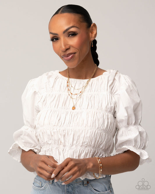 Complete Look - Blending In Necklace & Badlands Blend Bracelet - Brown - $10 Set