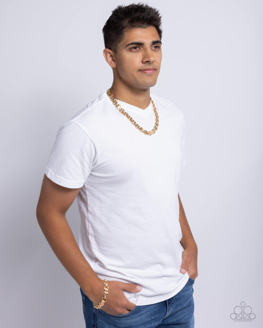 Complete Look - Gold Urban Chain Necklace & Bracelet - Paparazzi Accessories