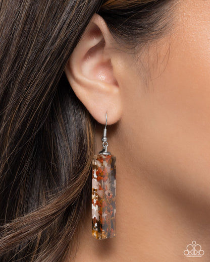 Natural Nightlife - Multi Stone - Fishhook Earrings - Paparazzi Accessories